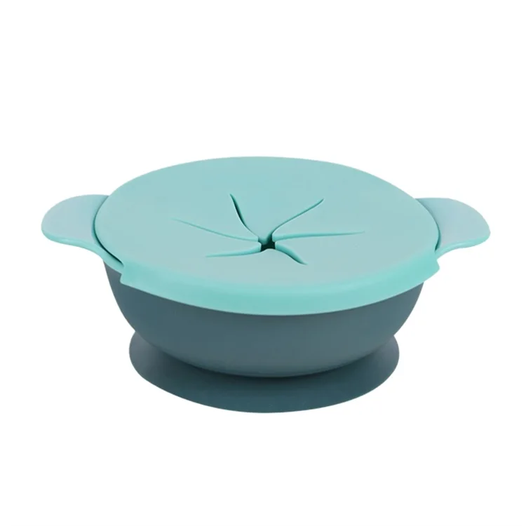 

2021 Anti Spill Baby Suction Bowls Baby Snack Bowl Silicone Baby Bowl