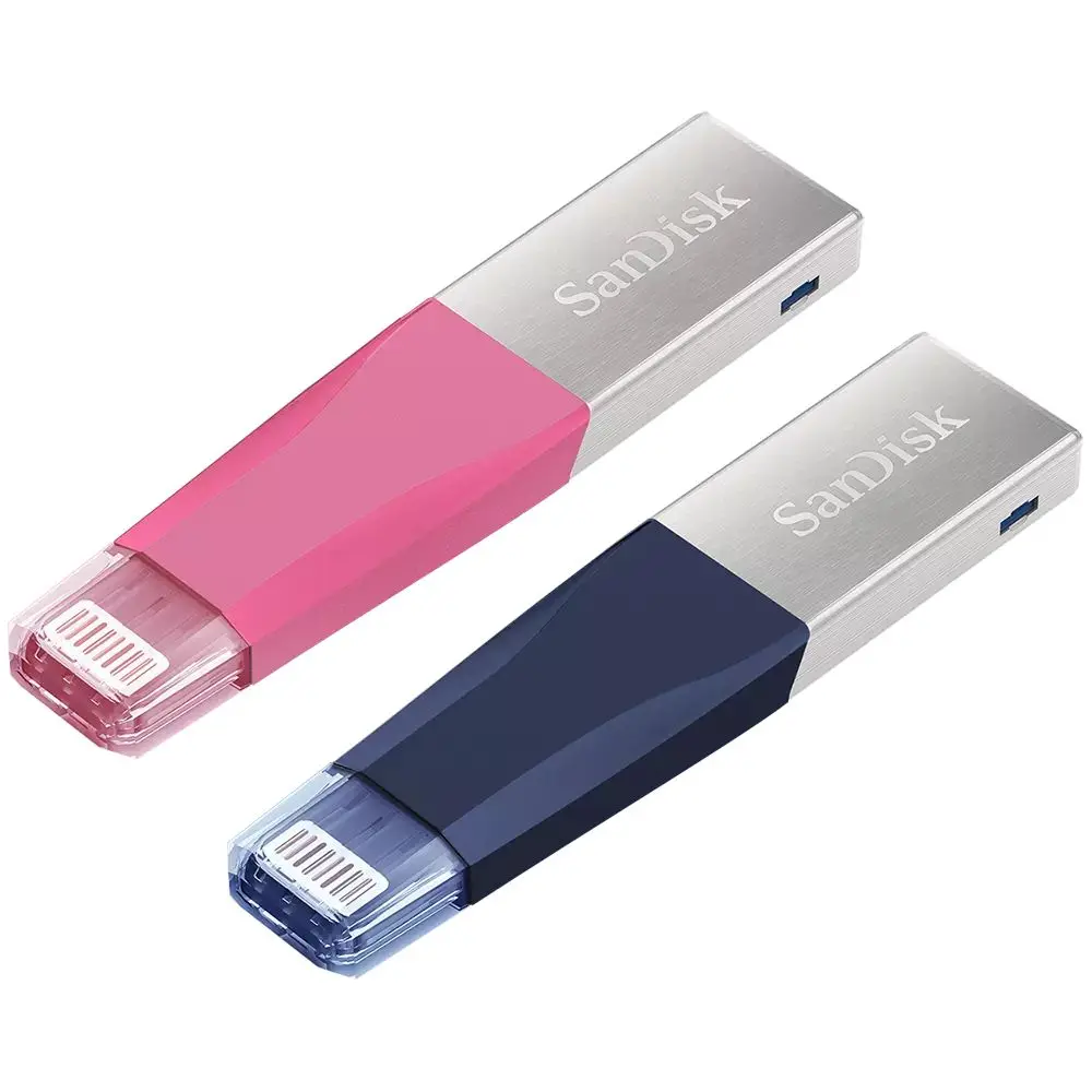 

Sandisk Usb Flash Drive Ixpand Otg Connector Pen Drive Usb 3.0 Pendrive 32gb 64gb 128gb Mfi For Iphone Ipod Ipad Pink Blue Gray