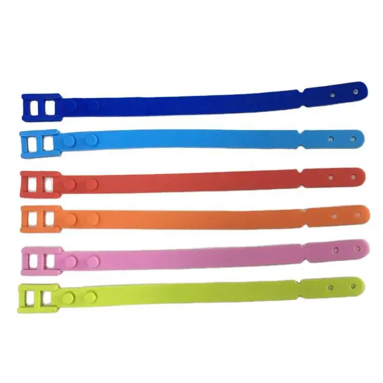 Luggage Tag Adjustable Silicone Tie Buckle Band Belt Name Tags Rubber