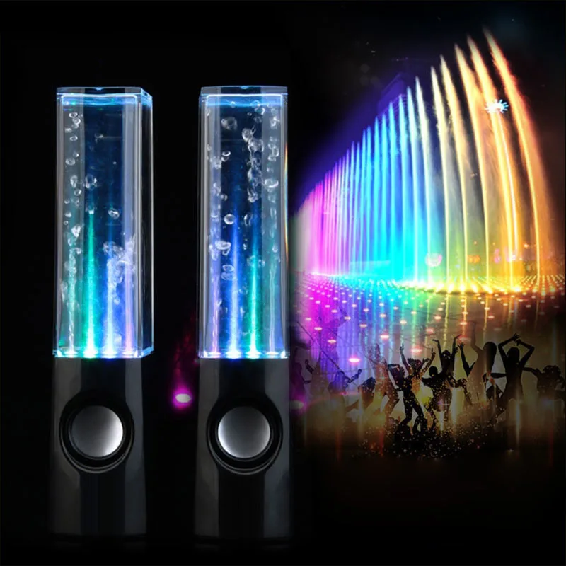 WATER DANCING LED LIGHT CUBOID WIRELESS BLUE TOOTH SPEAKER