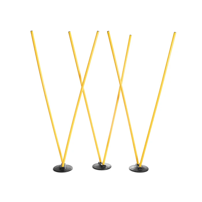 
Soccer & Football Agility Training Equipment 6 Agility Poles with 3 Bases 