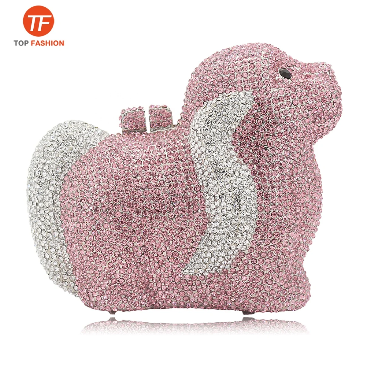 

Expensive Cute 3D Dog Crystal Rhinestone Clutch Evening Bag Wholesales from Factory, ( accept customized )