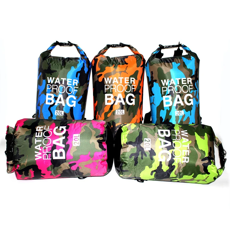 2l 5l 10l 15l 20l 30l Lightweight Dry Sack Pvc Backpack Waterproof Bag For Sport Swimming 