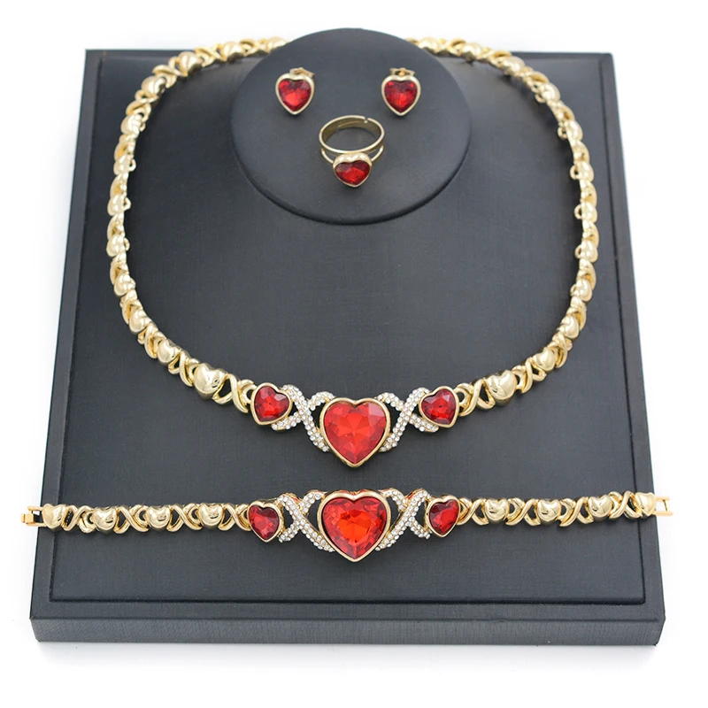 

New style XOXO Jewelry wedding sets gold filled jewelry sets women  bracelets