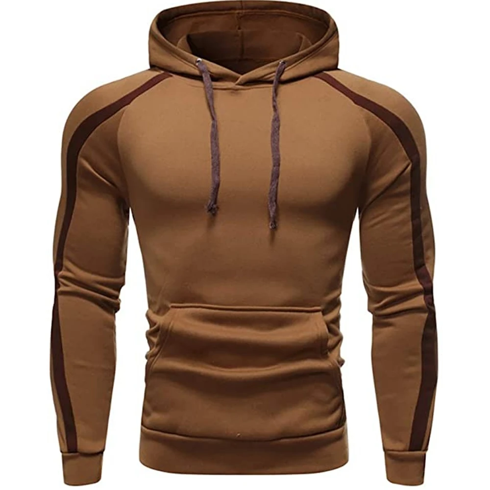 

Wholesale men's sports fashion Hoodie T-shirt casual hoodie matching color long sleeve hoodie pullover sweatshirt