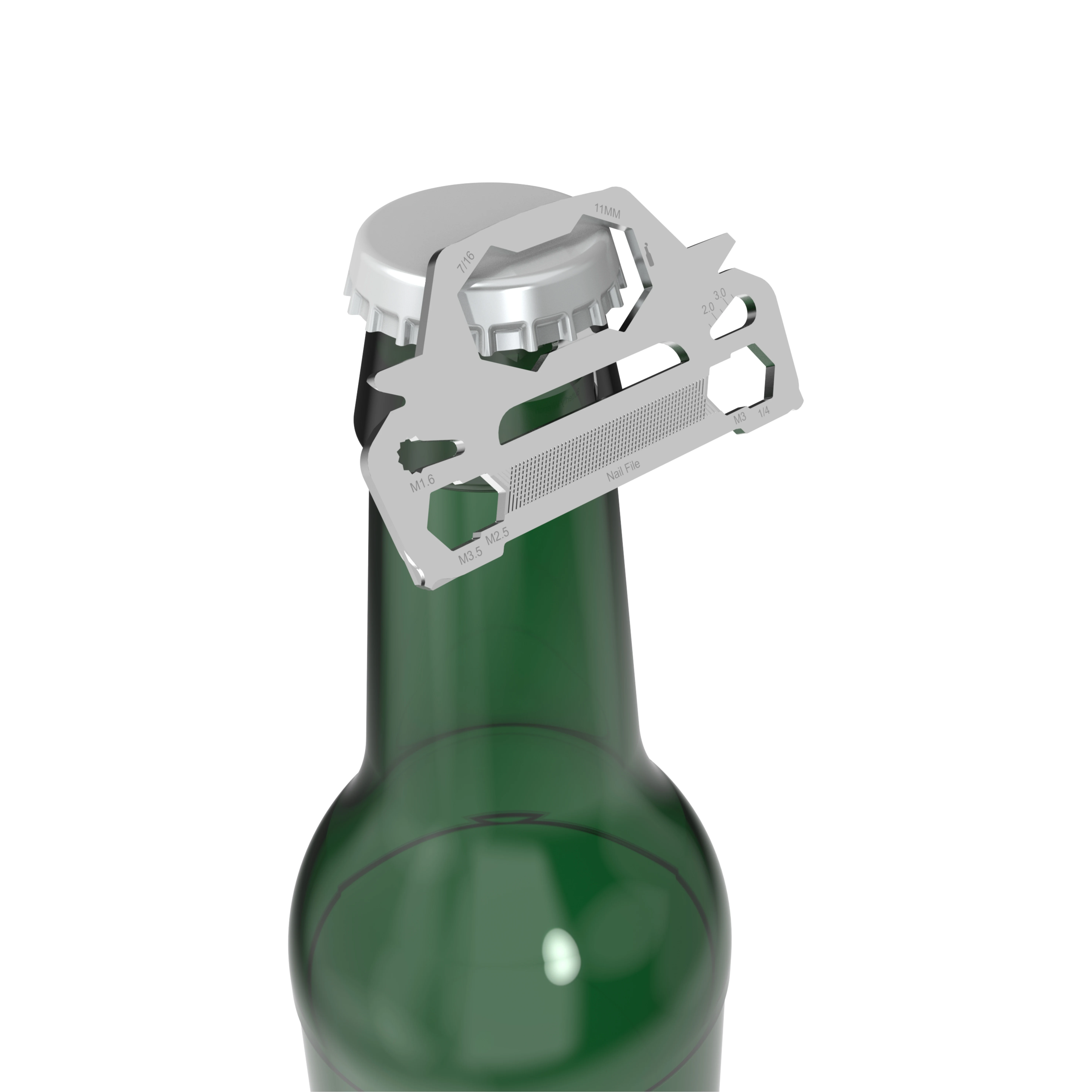 

2023 New Arrival Own Patent Key Chain Multi tool Car Shape Customize Logo Bottle Opener Key Chain