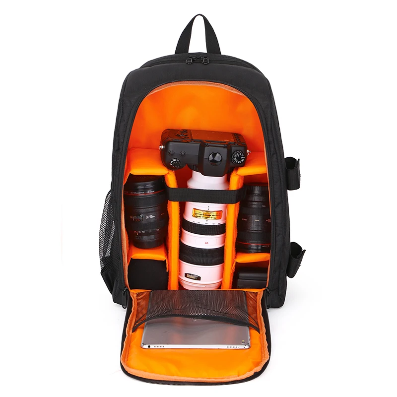 

New large SLR camera backpack double shoulders outdoor school photography professional waterproof laptop bag with rain cover