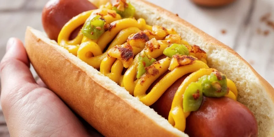 Coriander and Pickled Jalapeños Hot Dog