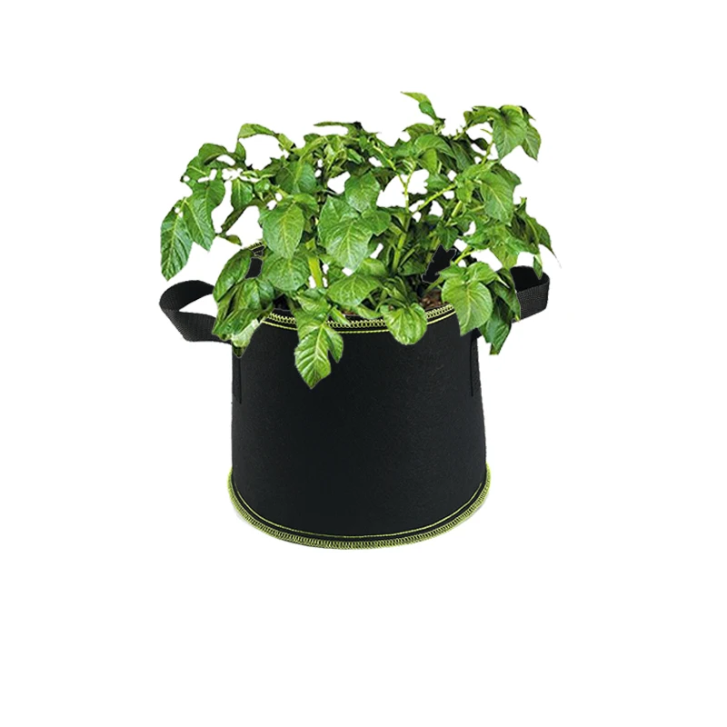 

White Non woven Thickened Fabric Garden Vegetable Flower Pot Strong Durable Plant Grow Bags, Customized color