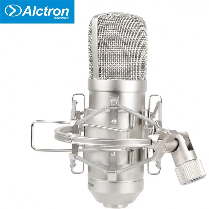 

Professional condenser mic with shock mount studio recording microphone set for YouTube live broadcasting singing