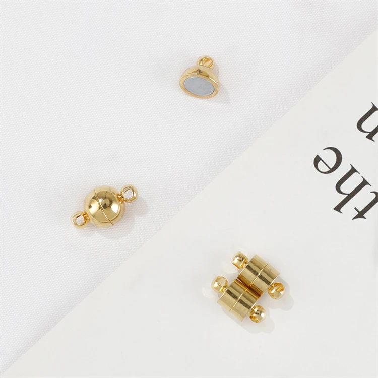 

Jewelry Clasp Copper plated 18K gold magnet necklace clasp jewelry supplies making accessories magnetic bracelet clasp