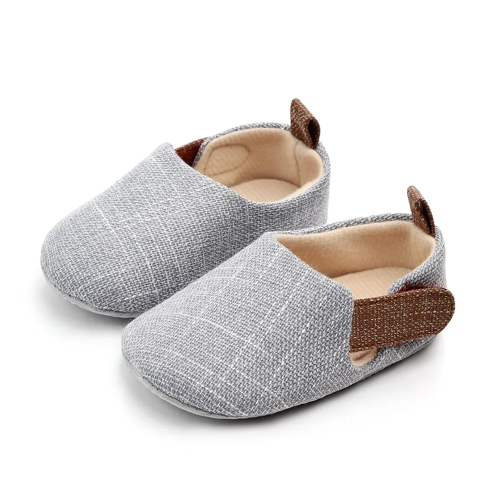 

toddler shoes unisex soft sole 0-1 years wholesale kids shoes, Black/dark blue/grey/cream