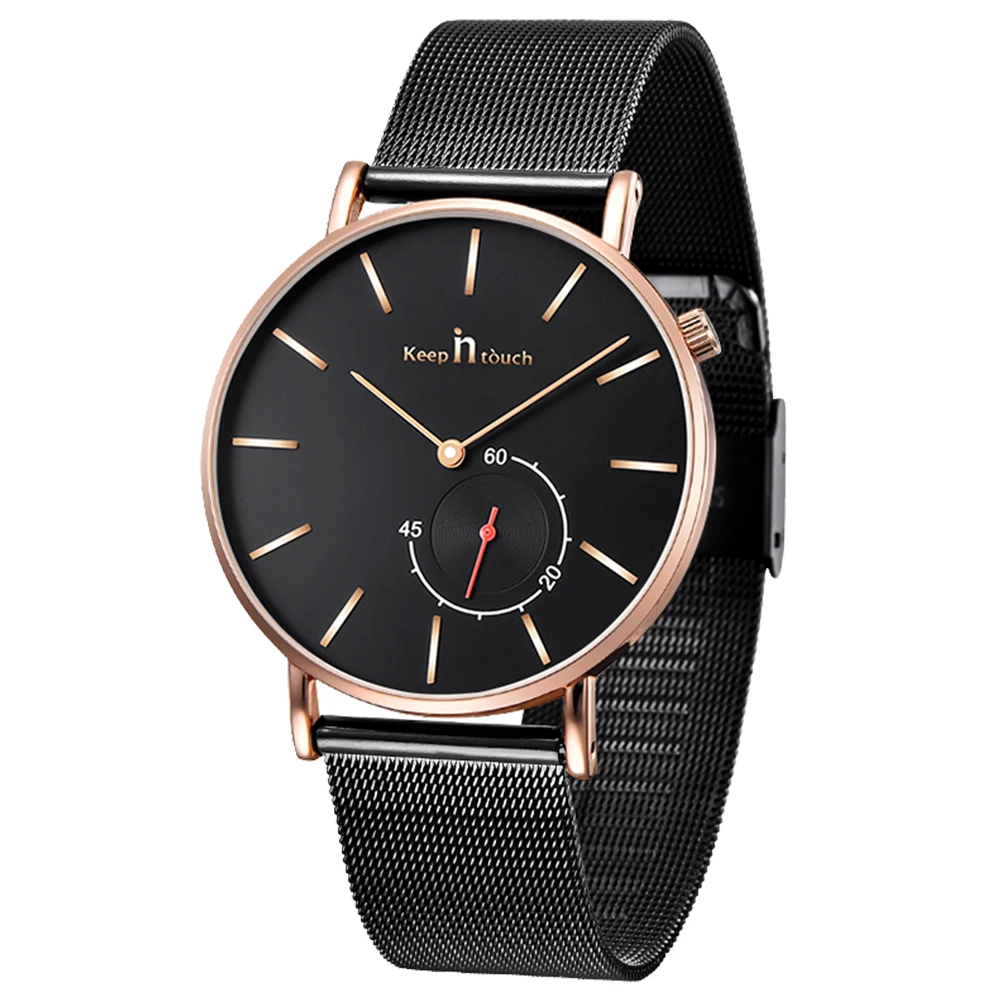 2017 fashion design stainless steel men watch with curved dial and glass