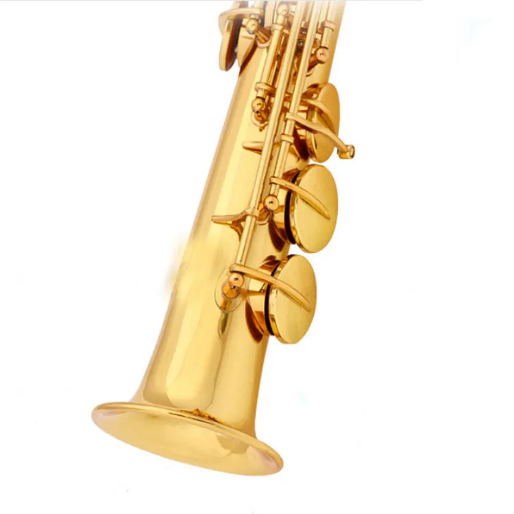

QUALITY SOPRANO SAXOPHONE DETACHED BODY OEM DETACHED BODY, Gold lacqurer