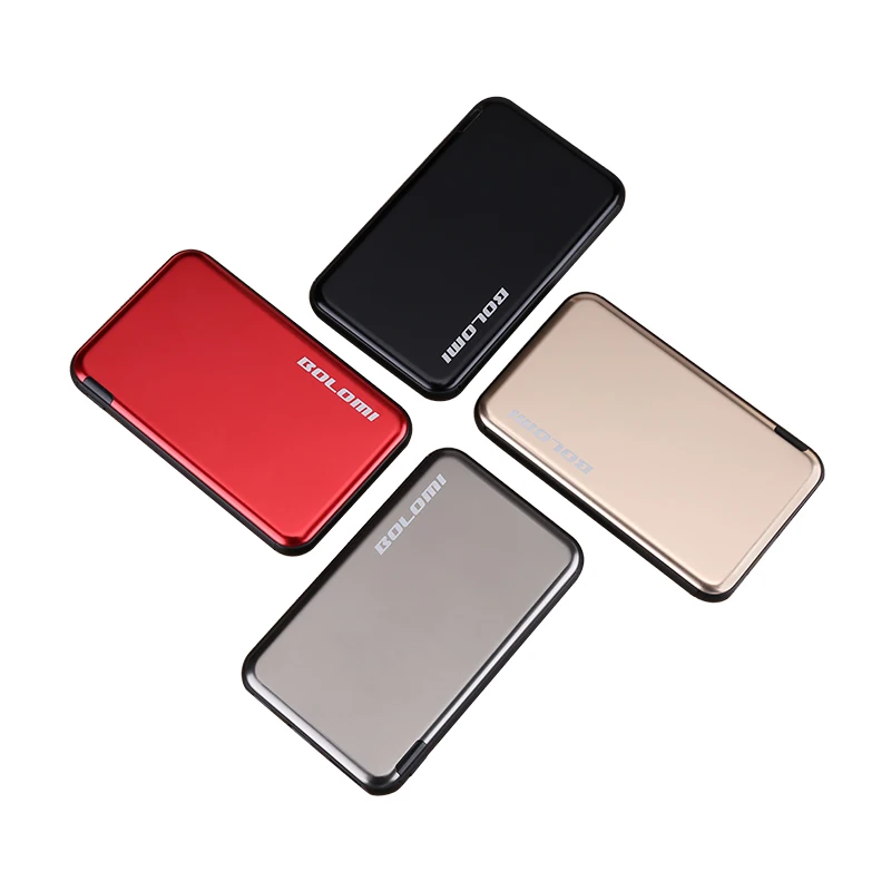 

Custom Logo Small Wallet Power Bank Power Bank 5000mah, Red/black/silver/gray