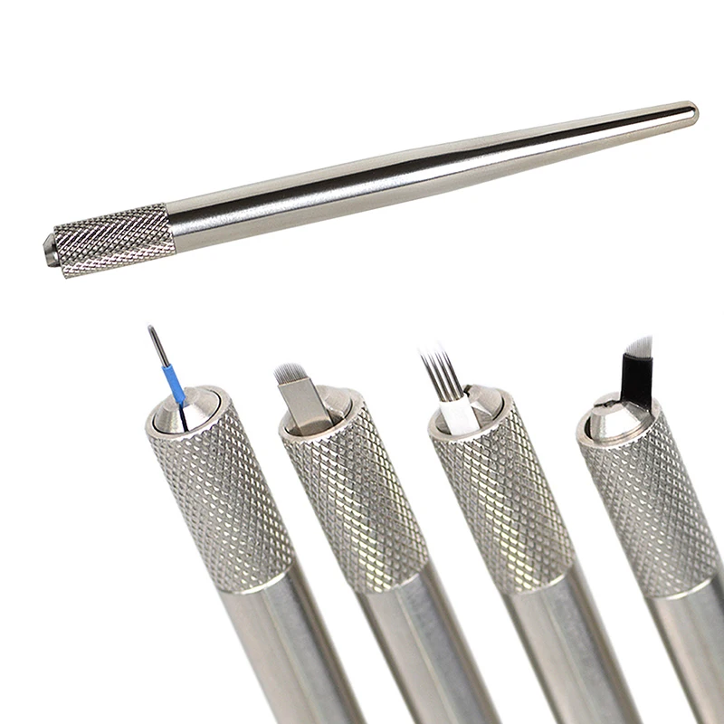 

PMU BEAUTY Professional Permanent Makeup Lock-pin Device Tattoo Hand Tool Stainless Steel Microblading Manual Pen