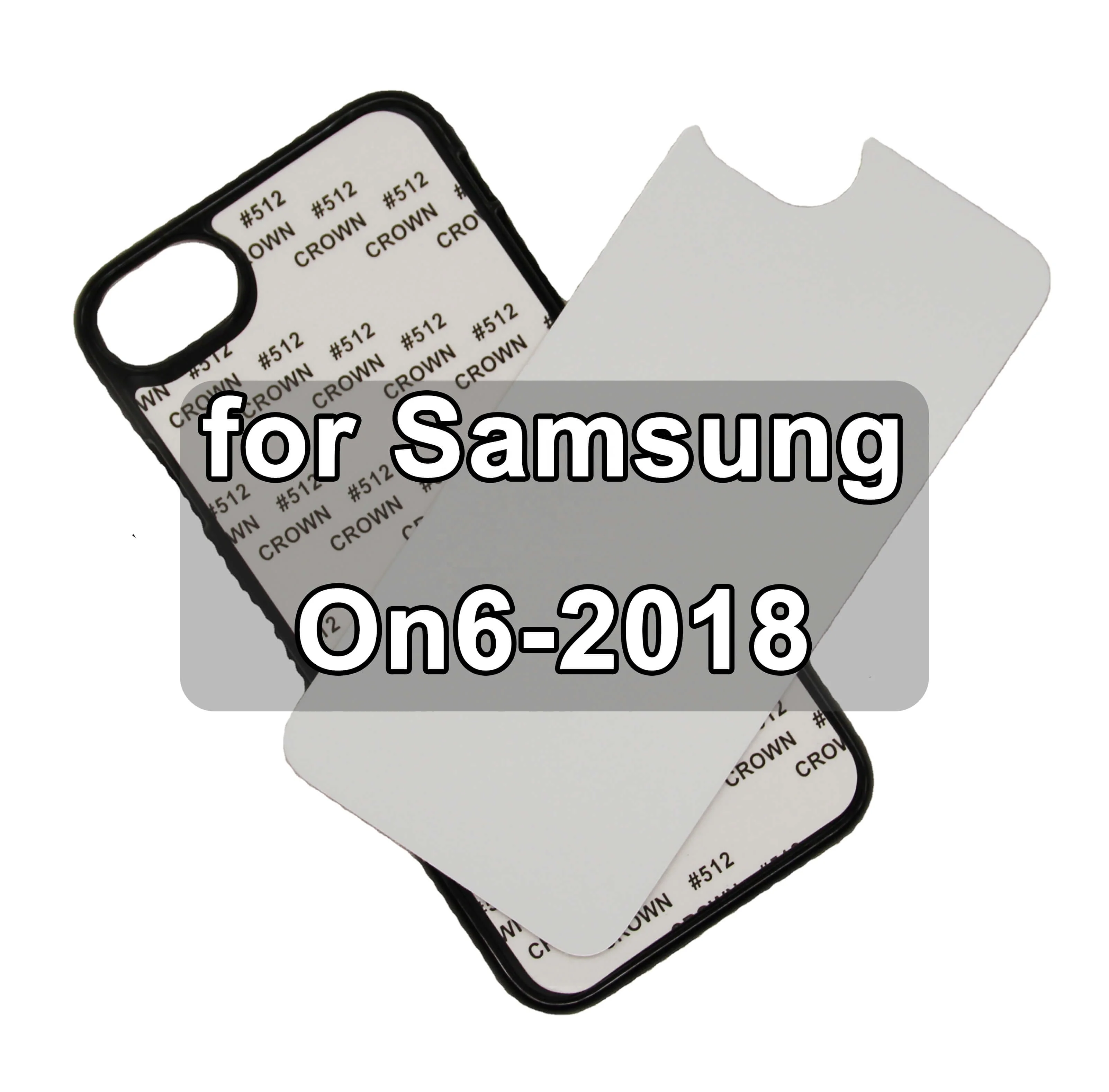 

Zhike for Funda Para Celular Coque Telephone Shock Top Tough 2in1 New Shockproof Samsung ON6 2018 Clear Sublimation Phone Case