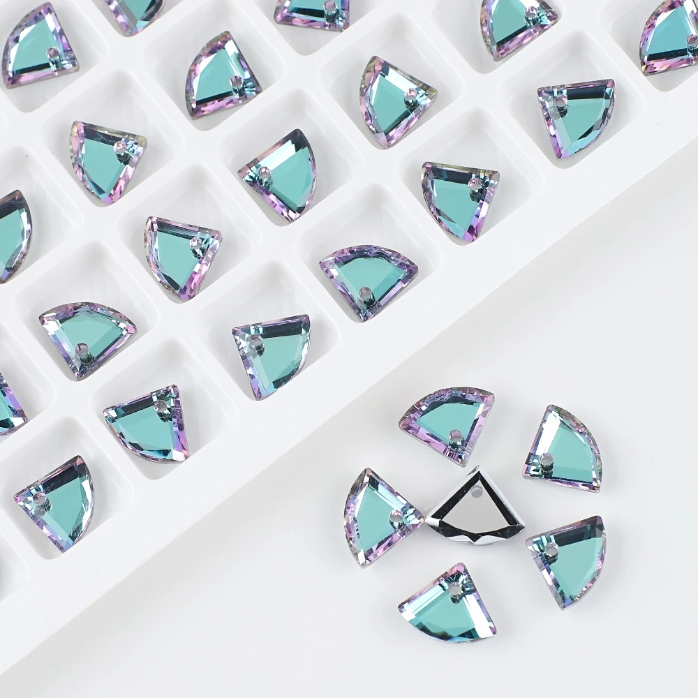 

8mm Lavender Sector Austrian Baroque Shiny Crystal Earring Pendant Glass Beads For DIY Making Necklace Bracelet Findings Crafts