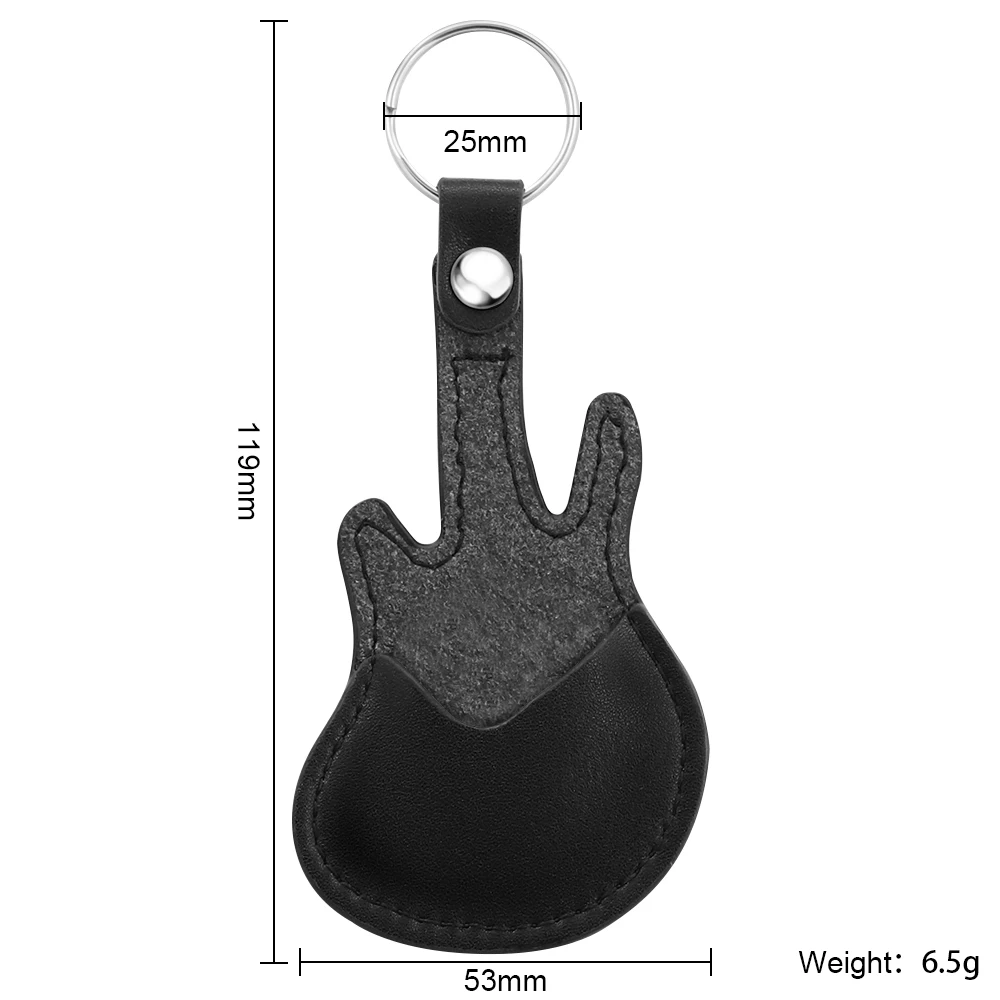 

Hand designed wooden guitar plectrum and acrylic plectrum protector violin metal key ring leather protector