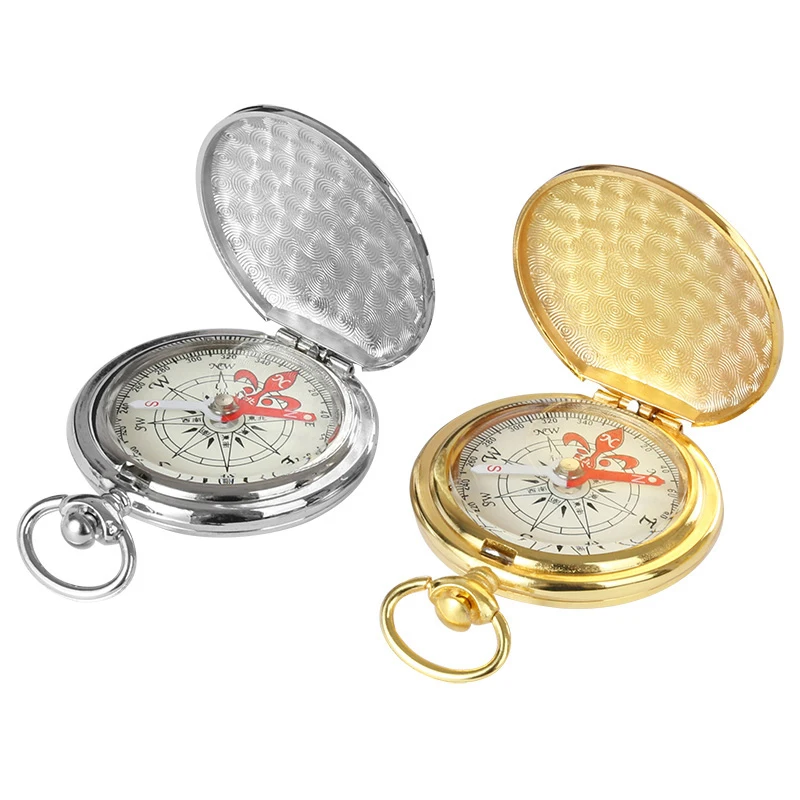 

Factory Direct Brass Metal Pocket Popular Gift Compass For Outdoor Adventure