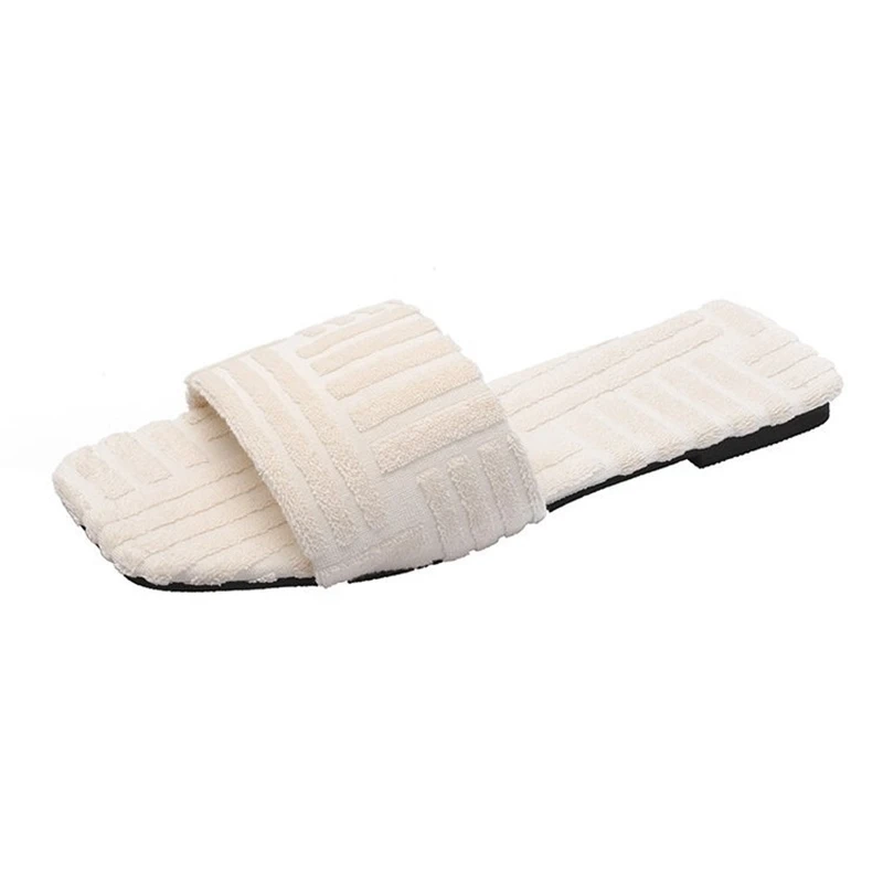 

Wholesale 2022 Fashion Towel Slippers Ladies Warm Cotton Shoes Women Slippers Indoor Outdoor