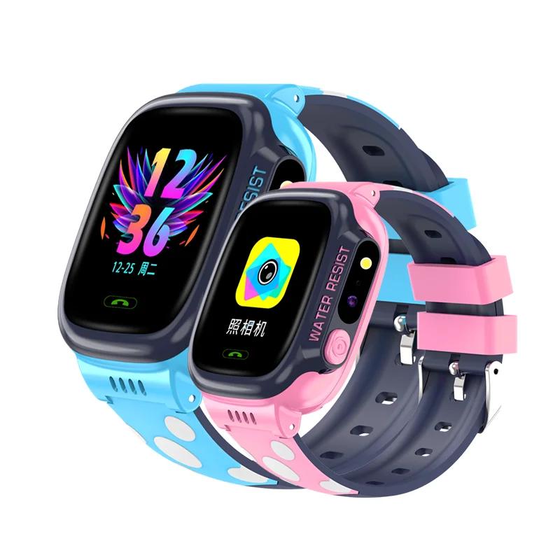 

Promotion Price Y92 Kids Smart Watch 2G Network One-Click SOS Games IP67 GPS Kids Watch With Historical Track reloj Inteligente, Pink blue