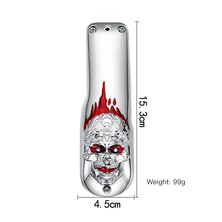 

Magic 3D Metal Retro Hair Trimmer Case Lid Electric Hair Clipper Back Cover Lion Skull  8148/8591