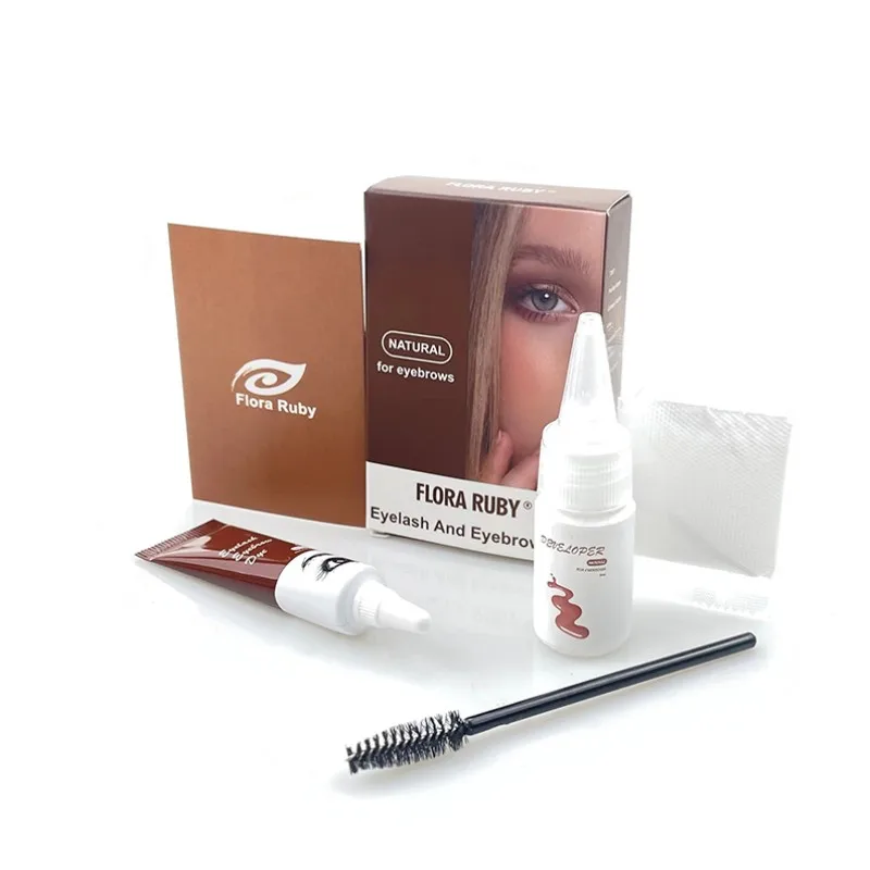 

Custom kit de henna para ceja eyebrow kit organic semi permanent brow dye tint