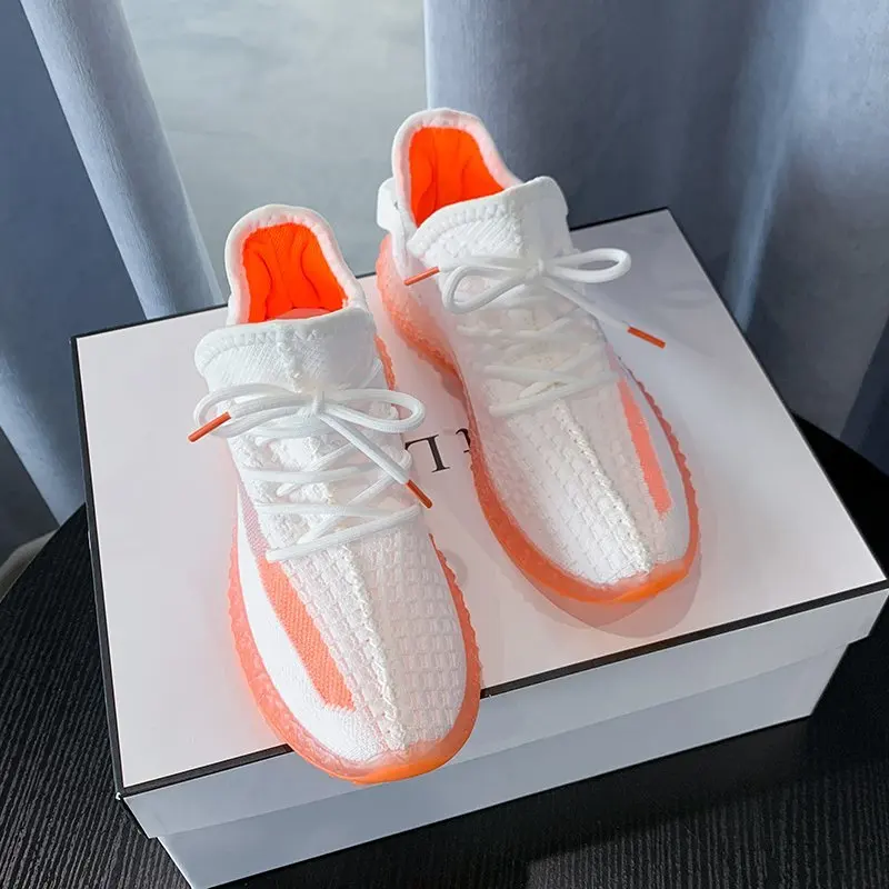 

2020 women's sports shoes socks shoes summer breathable cross tie platform round head casual fashion sports women's shoes