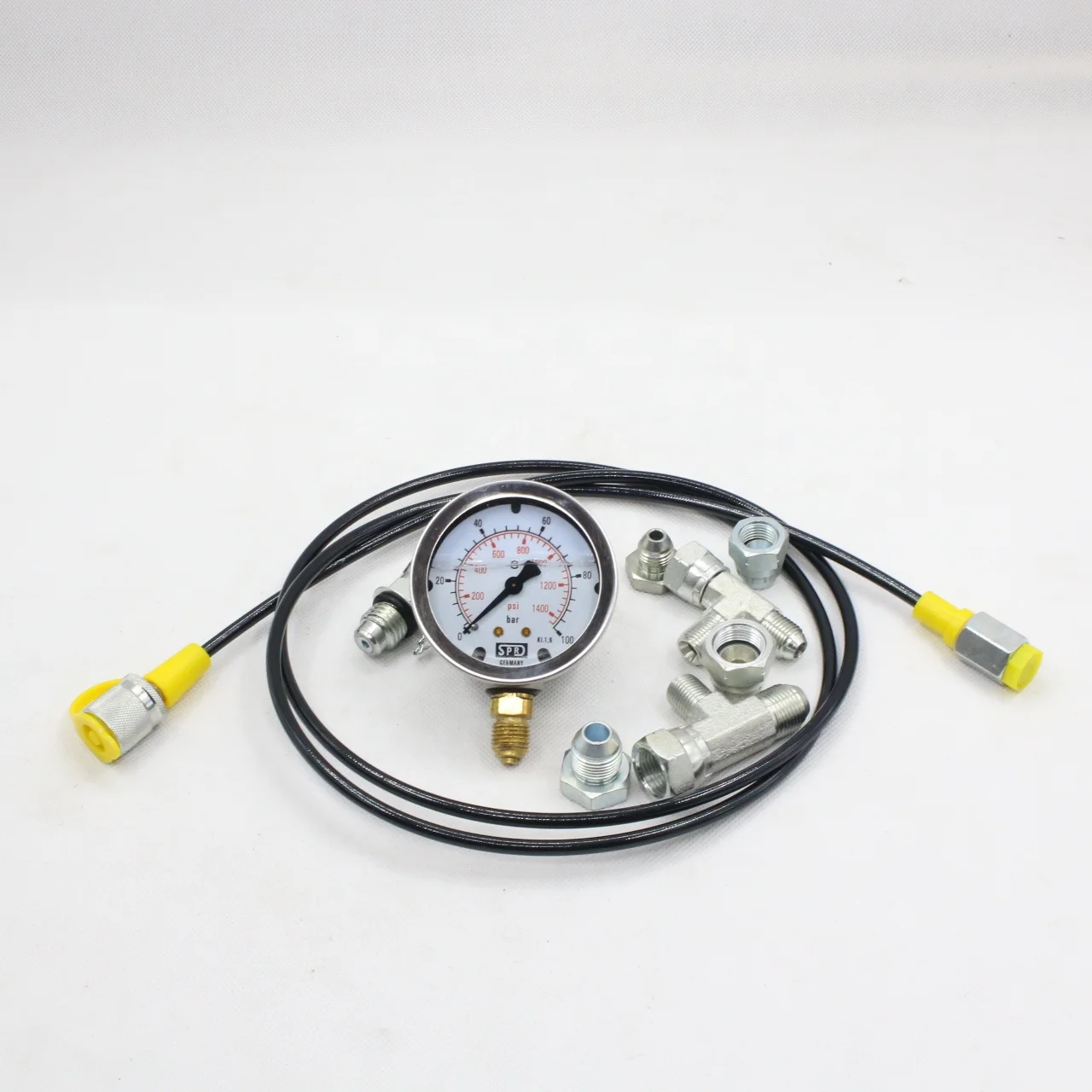 Duker Hot Sell Customizable 4 MM Durable Nylon Manometer Hose Hydraulic test Kit for Construction Machinery