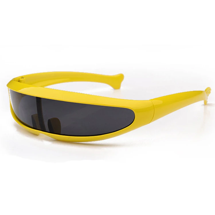 

Hot Selling Individuality Sunglasses Fashion Laser Glasses Travel Windproof Fish Shape Sun Glasses Robots Eyewear