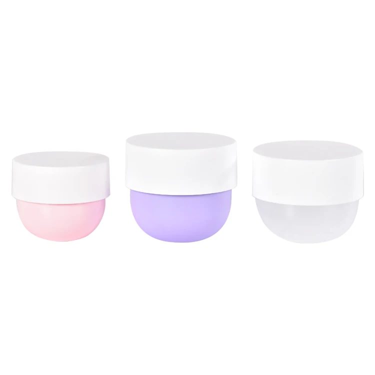 

150ml 200ml 280ml Clear Purple Pink Face Cream Jars Empty Skincare Containers Plastic PP Round Cosmetic Jar