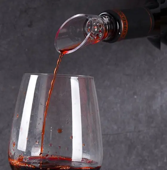 

Acrylic Wine Pourer 1pcs Creative 9.3x3.5cm Silicone Decanter Bottle Stopper Grape Pourer Wine Pourer Barware