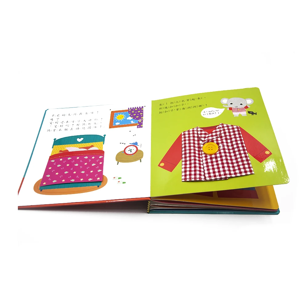 Hot Sale Custom Hardcover Comic Board Baby Books Touch and Feel ...
