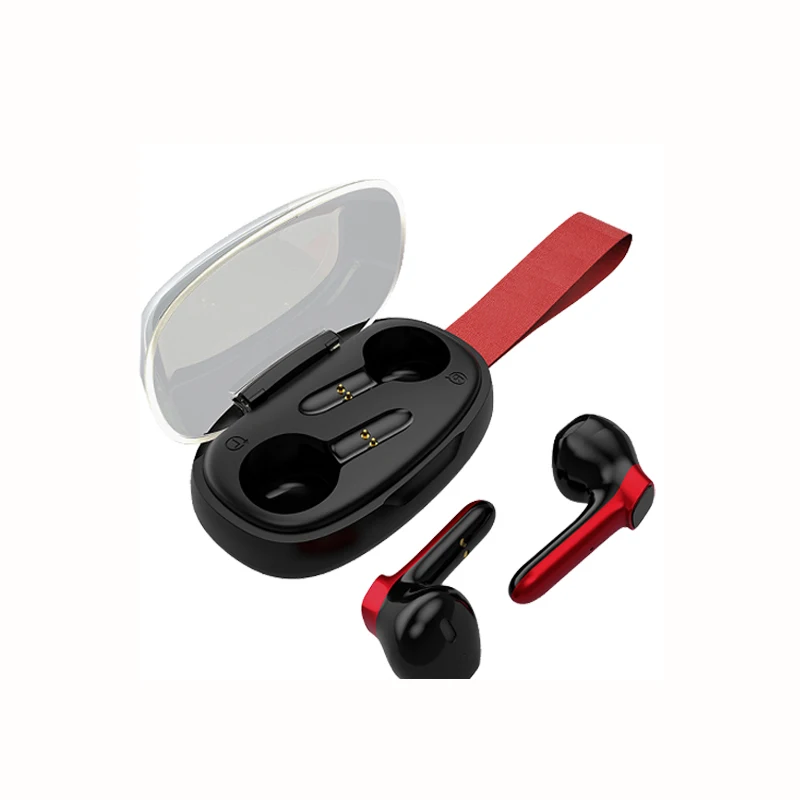 

Bluetoo-th 5.0 Wireless Earbuds TWS Stereo Headphones in Ear Built in Mic Headset Premium Sound with Deep Bass for Sport Black