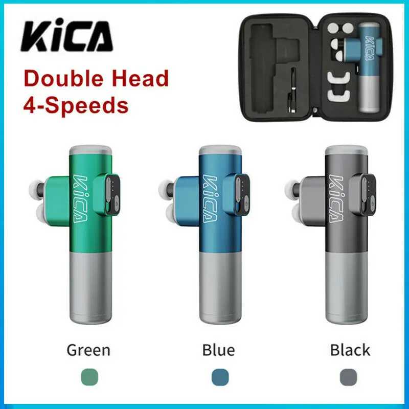 

KICA K3 New design Fascia Gun Mini Size Electric Body Massage 4 Vibration Speeds Handheld for Fitness Athletes Muscle Pain Relie