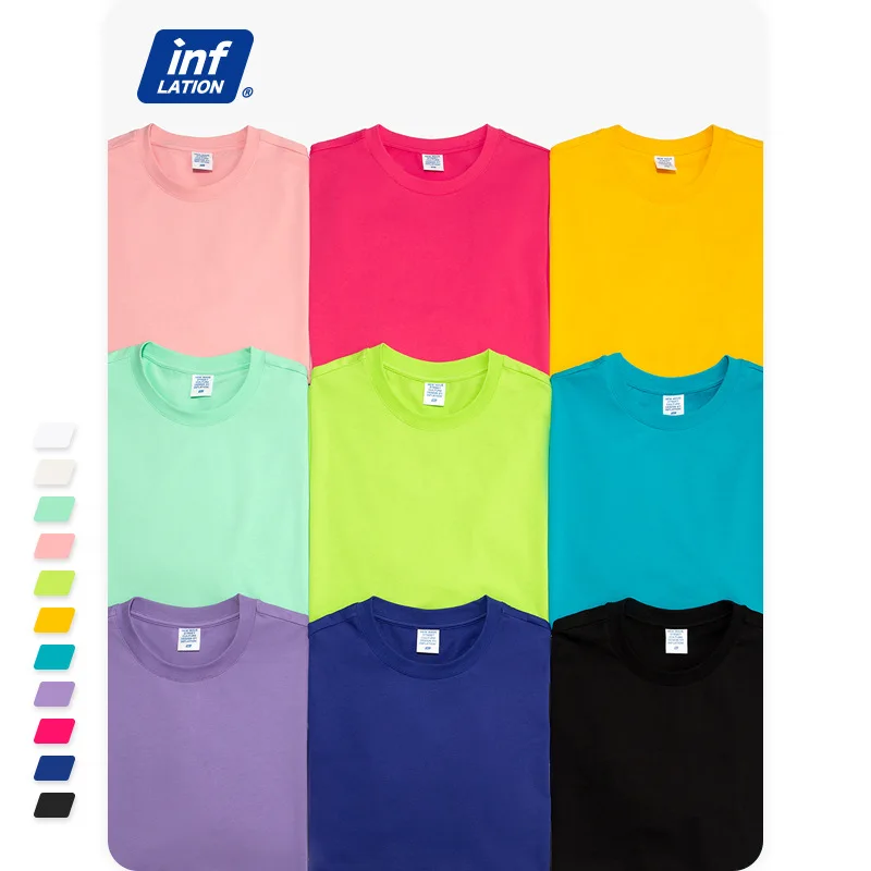 

2021 wholesale Custom Printing 190G Plain Blank 100% Cotton Crew Neck Men oversized T Shirt In Bulk