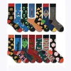 Multi Colours Men's Fun Dress Socks Colorful Funky Socks for Men Cotton Fashion Patterned Socks
