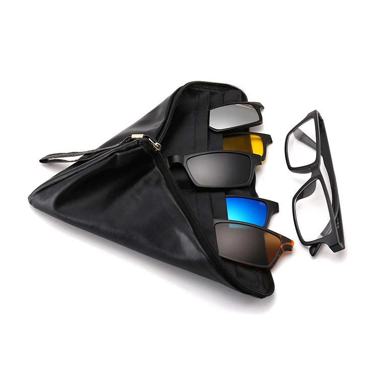 

Fashion Polarized Glasses Clip on TR90 Optical Eyeglass Frame Blue Unisex Anti Light Blocking Optical Frame All People Randdlfo