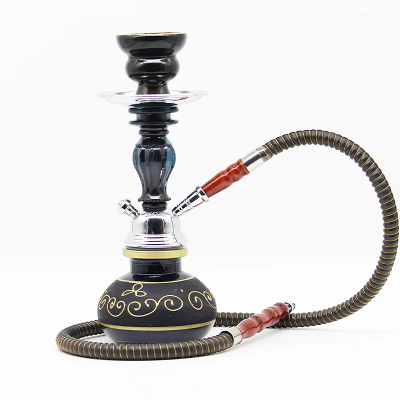 

KuQi wholesale metal hookah nargile chicha hookah glass shisha small hookah, Mixed