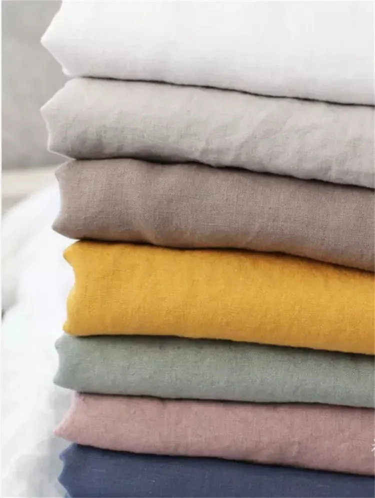 
Cheap 14sx14s 100% hemp stretch fabric for bedding sets 
