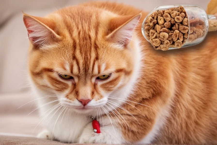 Close-up of a cat cautiously sniffing a cinnamon stick on a kitchen counter