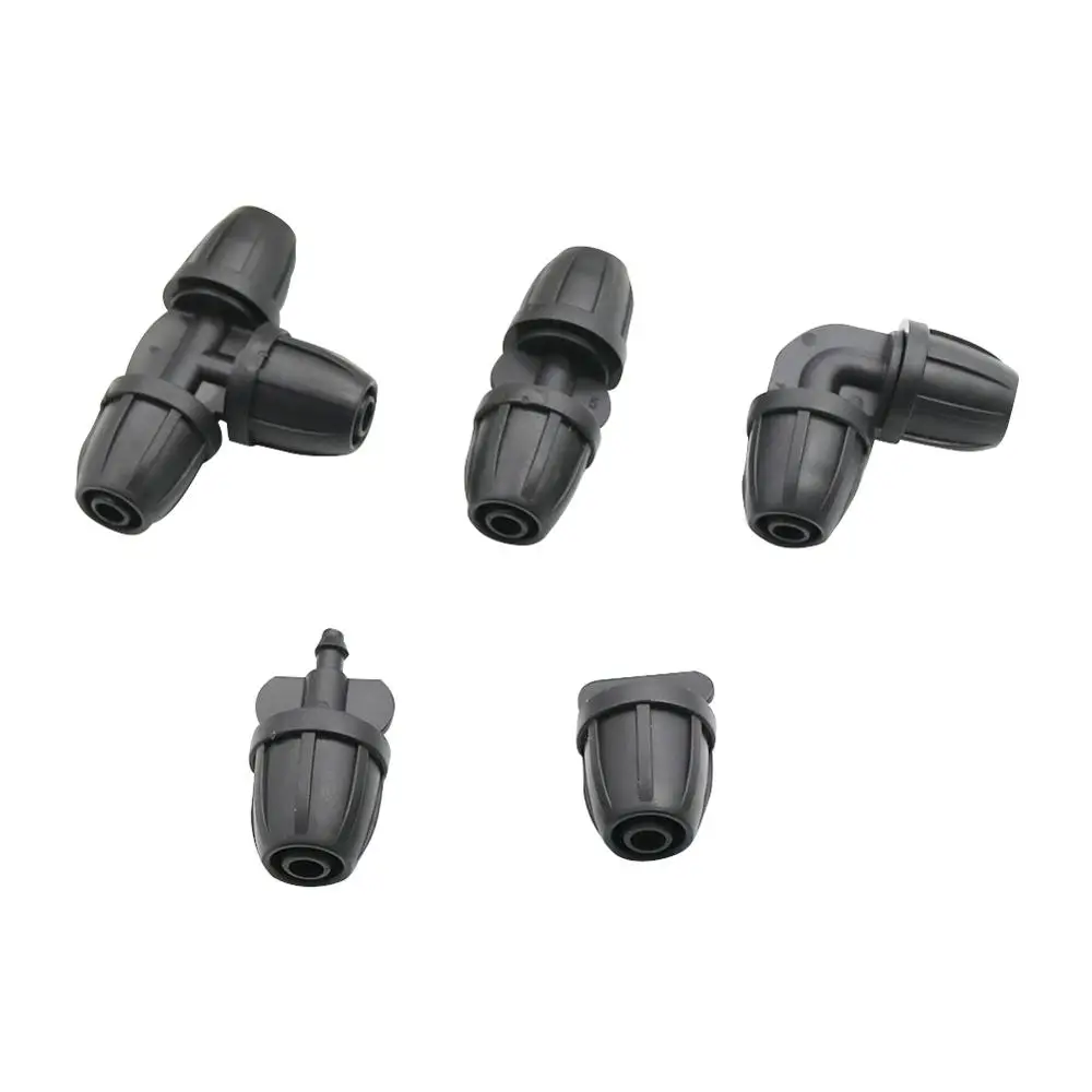 
Drip 8/11mm hose Adapter with lock nut Agricultural tools Aquarium Water connector 