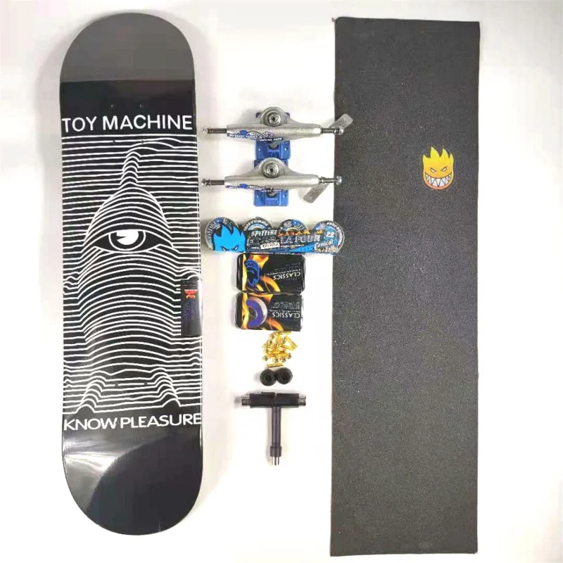 

Double Tilt 7-layer Canadian Maple Skateboard Complete Including Accessories 7.75/7.875/8.0/8.125/8.25/8.375/8.5 Inch Deck