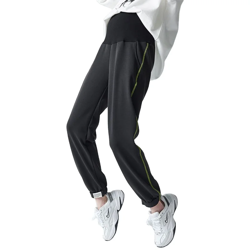 

Comfortable Causal Maternity Clothes Custom Pants Maternity Pants For Office, Black, grey