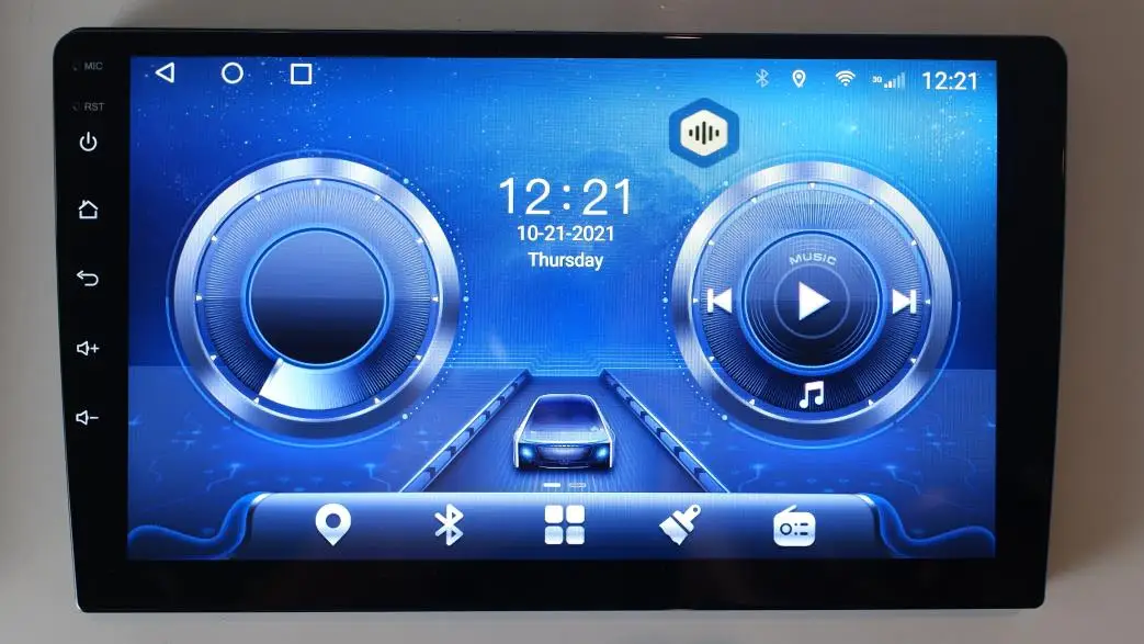 Retractable Screen Car Dvd 1/16g 10.1 Inch Navigation 1 Din Indash Car