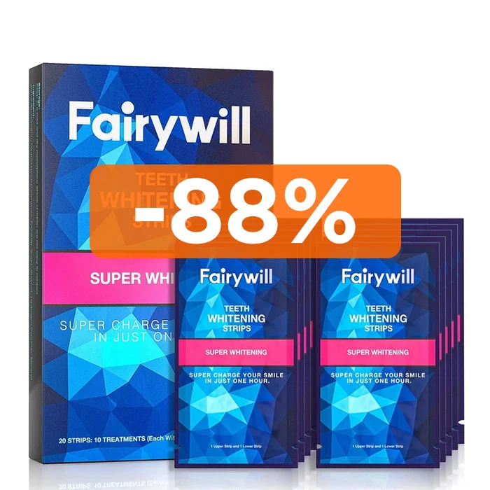 

Fairywill FW 337 8% HP 10 PCS Other Oral Hygiene Teeth Whitening Strips White-strips