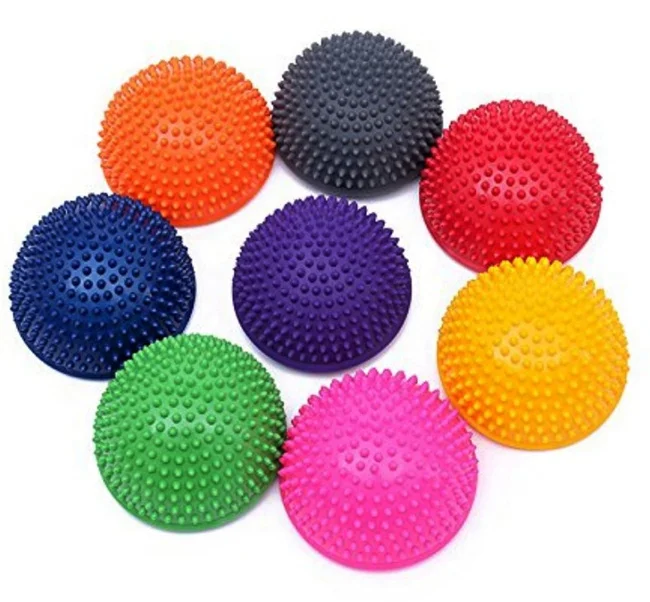 

half spiky massage ball balance pod foot fitness pods for children and adults, As picture