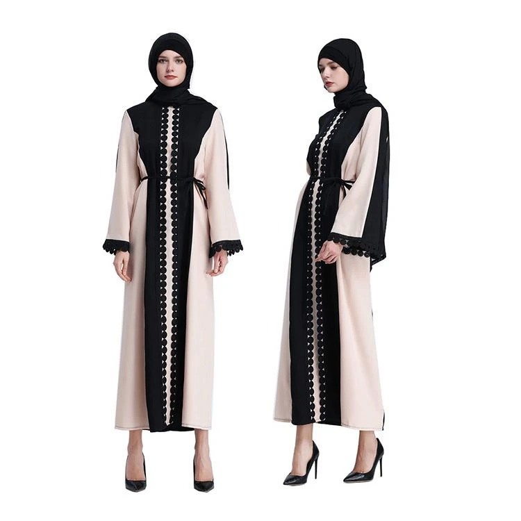 

Summer Long Sleeve Clothes Woman Abaya Muslim Islamic Clothing Dress, Customized color