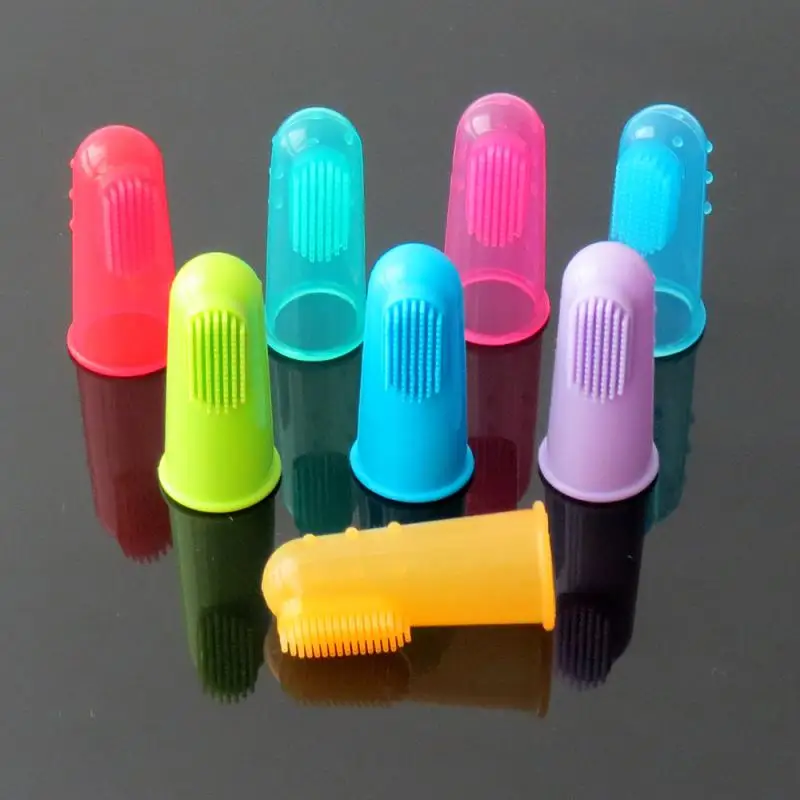 

Silicone Pet Finger Toothbrush Soft Cat And Dog Care Cleaning Products Pet Anti-Bite Cleaning Toys Pet Supplies